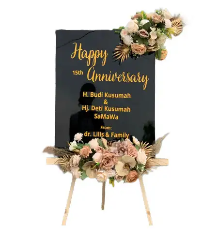 Papan Bunga Akrilik Minggiran