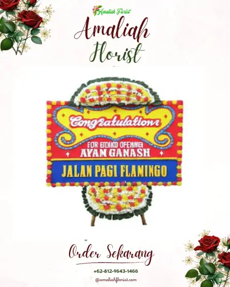 Sewa Papan Bunga Minggiran